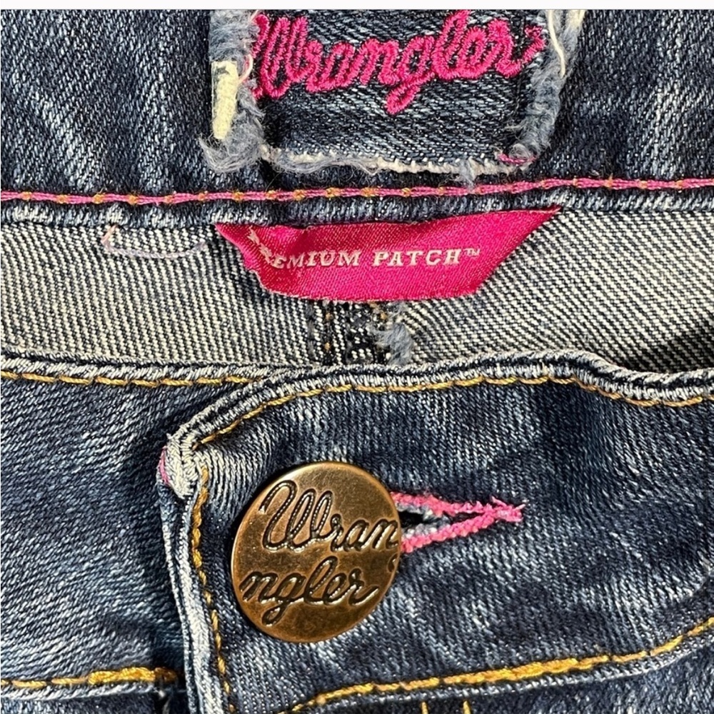 Wrangler Premium Pink Label XBarbie Bootcut Jean- Sz 31-EUC -Stretch- Y2KCowgirl - Picture 10 of 16